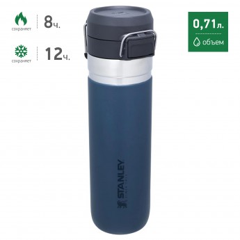 Термобутылка STANLEY GO QUICK FLIP 0,71L 10-09149-094 синий Термобутылка STANLEY GO QUICK FLIP 0,71L 10-09149-094 синий