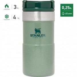 Термокружка STANLEY CLASSIC NEVERLEAK 0,25L 10-09856-006 зеленый Термокружка STANLEY CLASSIC NEVERLEAK 0,25L 10-09856-006 зеленый